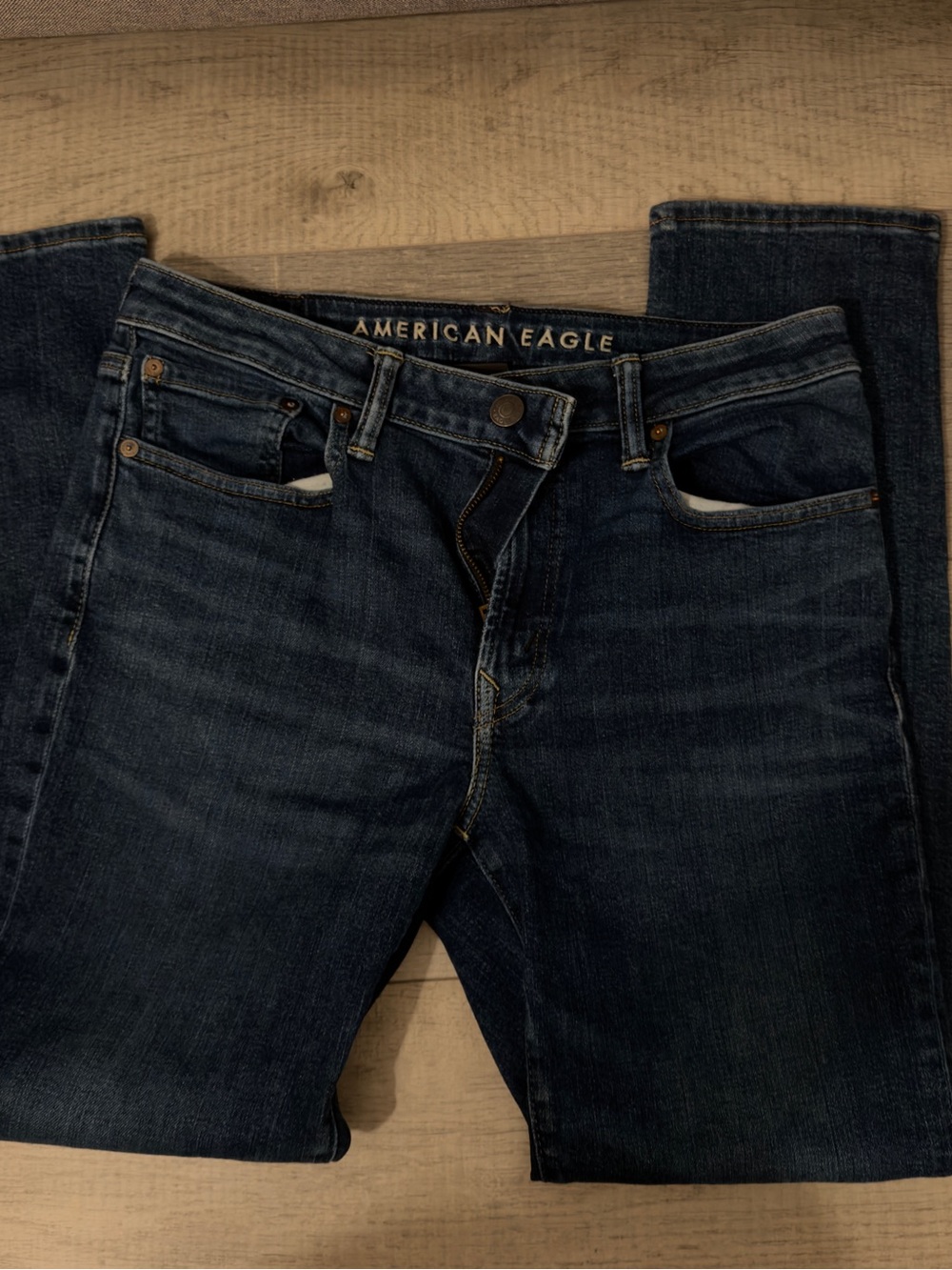 American Eagle Outfitters Men’s Dark Indigo Slim Jeans
